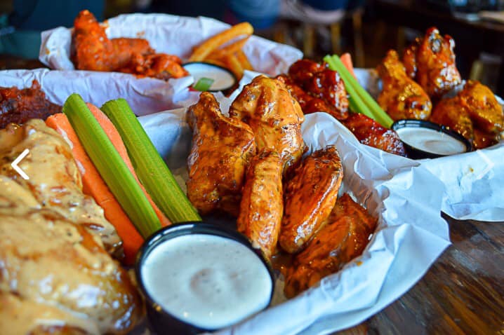 Sauced wings variety