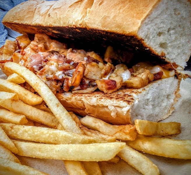 Loaded chicken sandwich